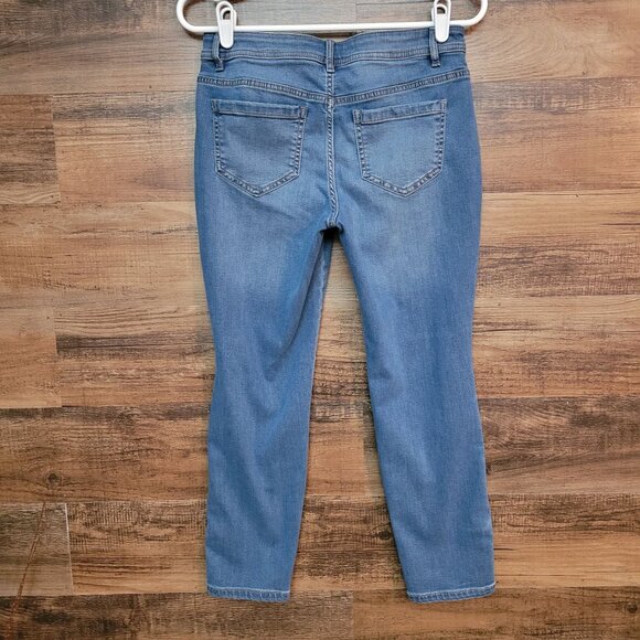 J Jill Jeans Womens 4 P Authentic Fit Slim Ankle Low Rise Medium Light Stretch - Picture 2 of 10